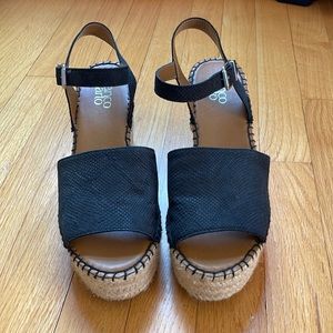 Franco Sarto Black Wedges